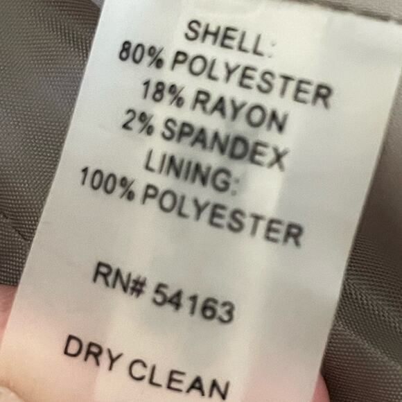 Calvin Klein Women's Career Blazer Size 10 Houndstooth Plaid‎ Black White Jacket - Picture 11 of 11